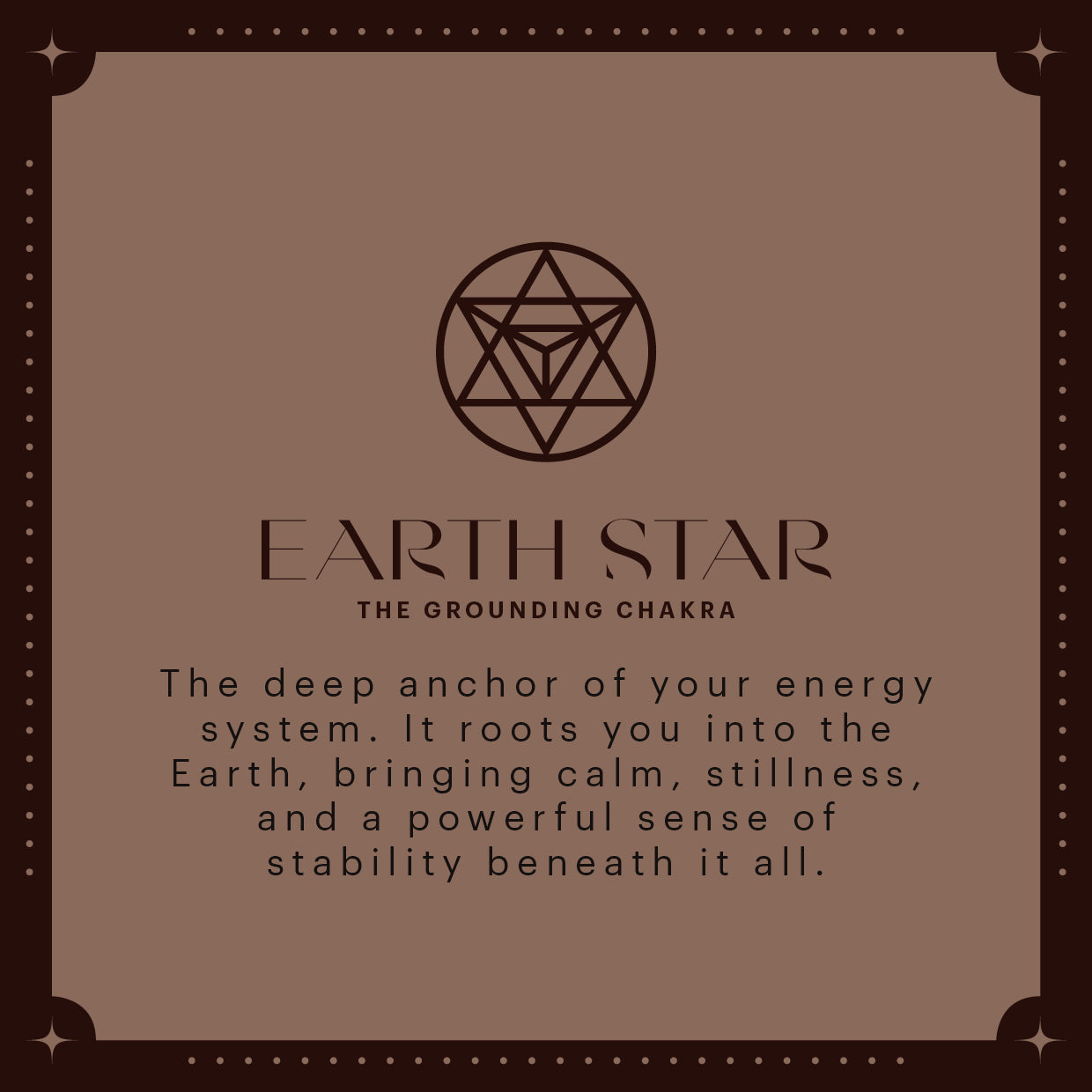 The Chakra Tote – Earth Star (Latte)