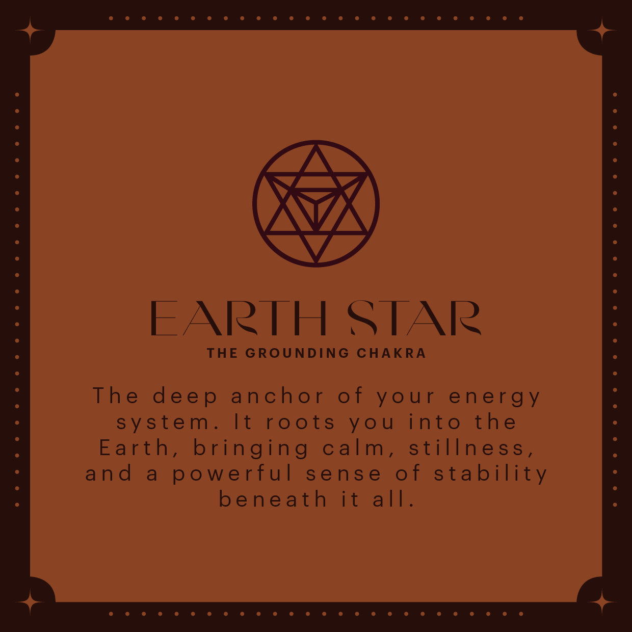 The Chakra Tote – Earth Star (Terracotta)