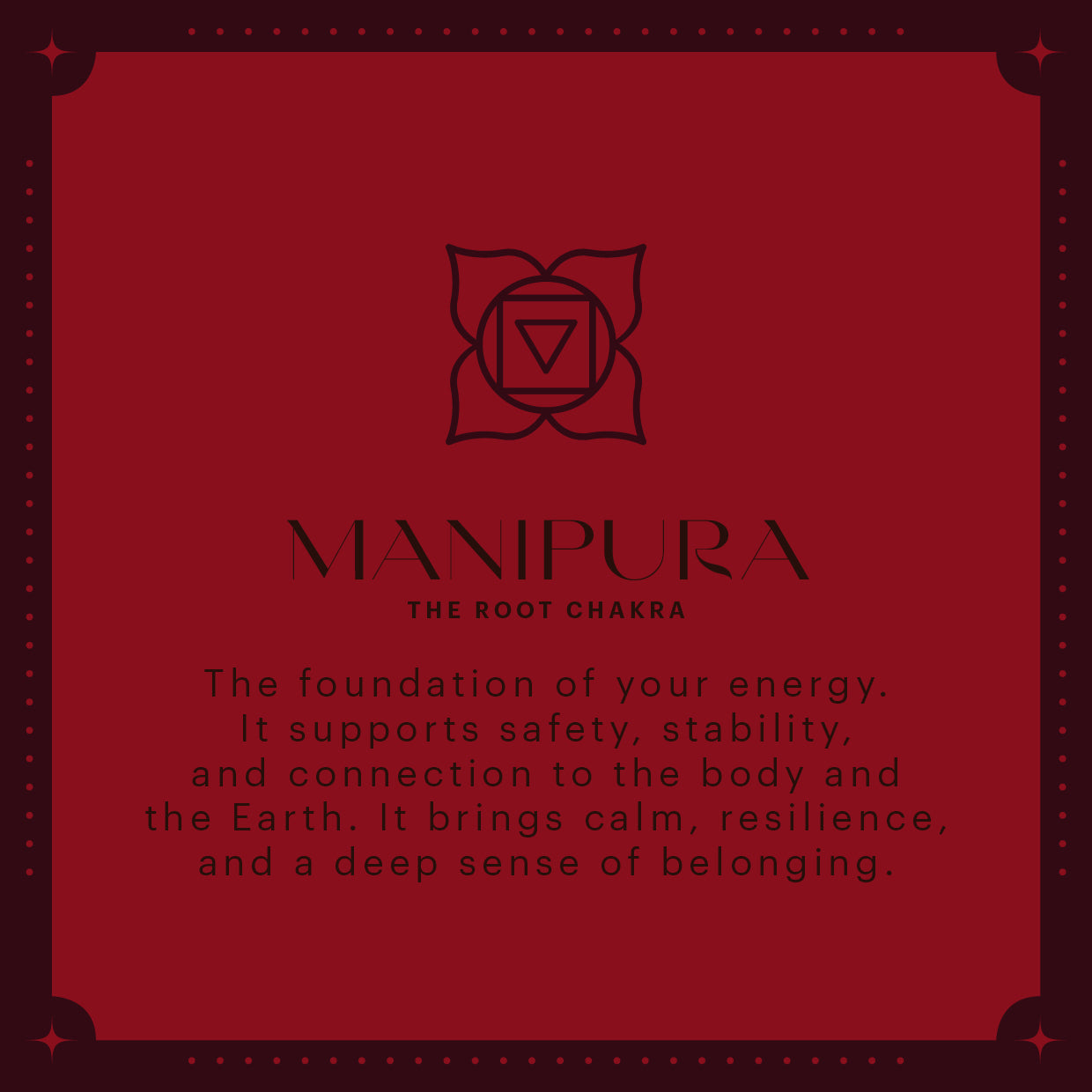 The Chakra Tote – Root Star (Cherry)