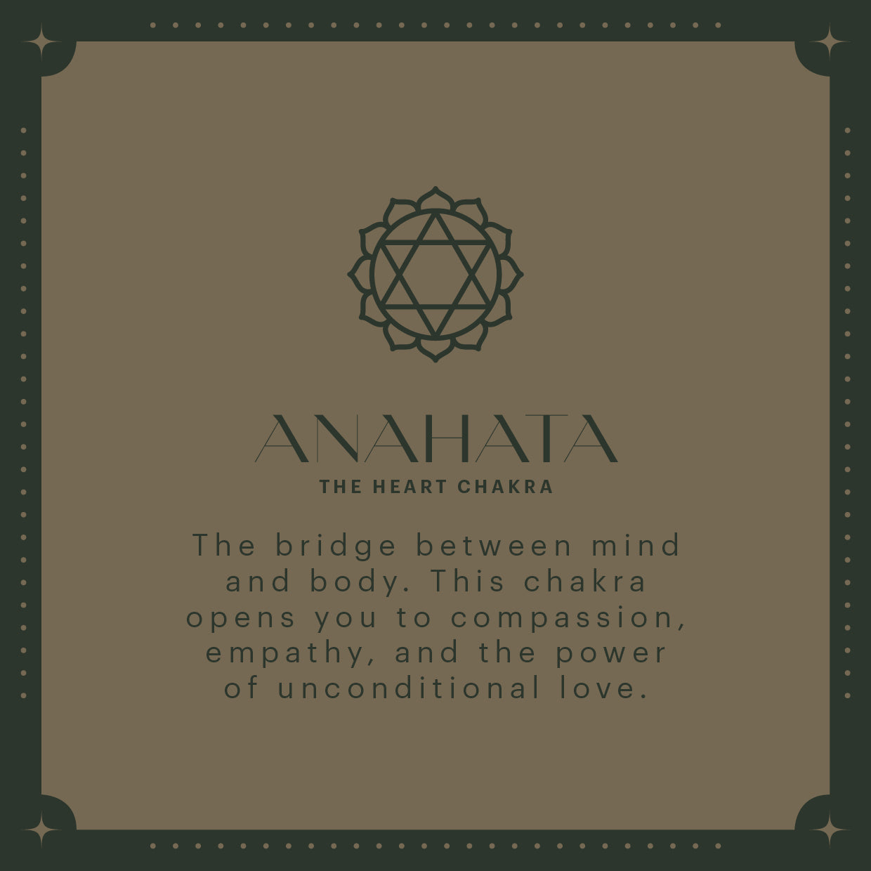 The Chakra Tote – Heart (Forest Green)