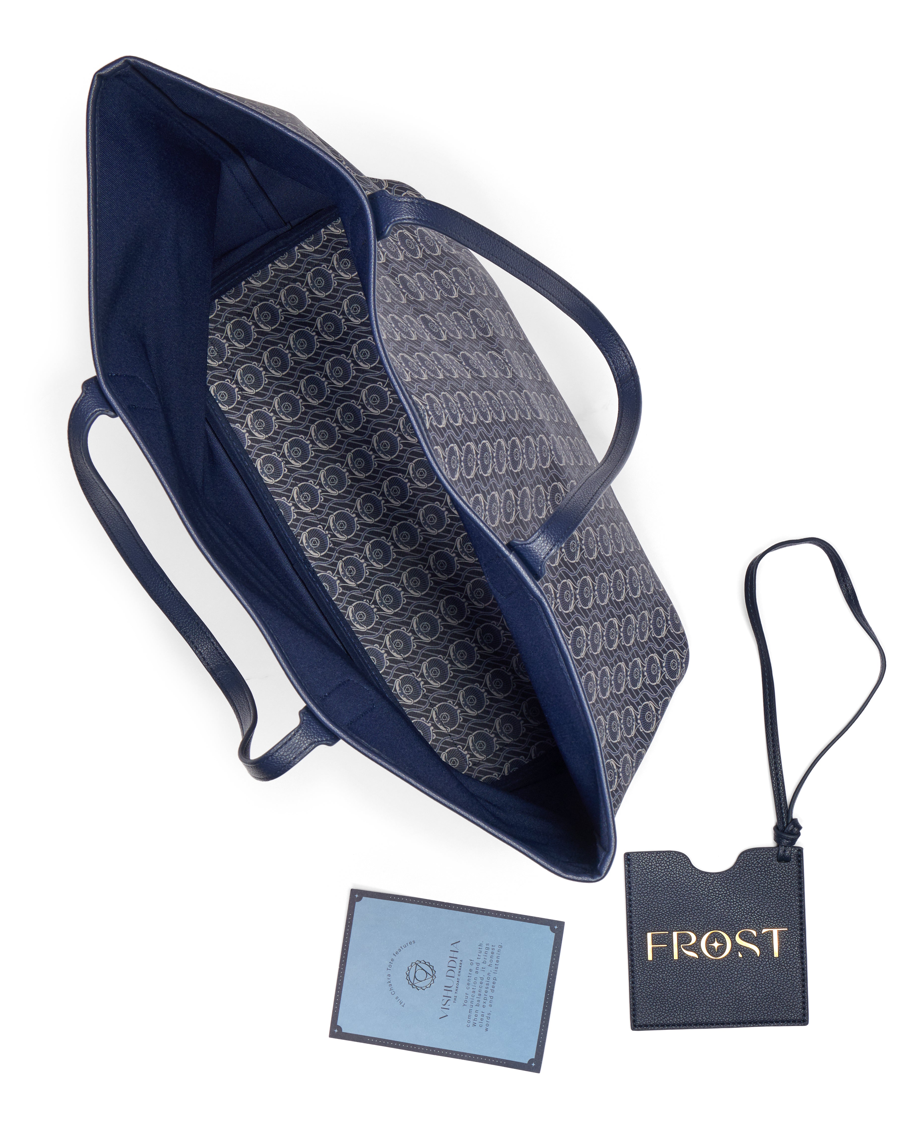The Chakra Tote – Throat (Navy)